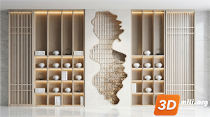 Decorative cabinet Skp Files